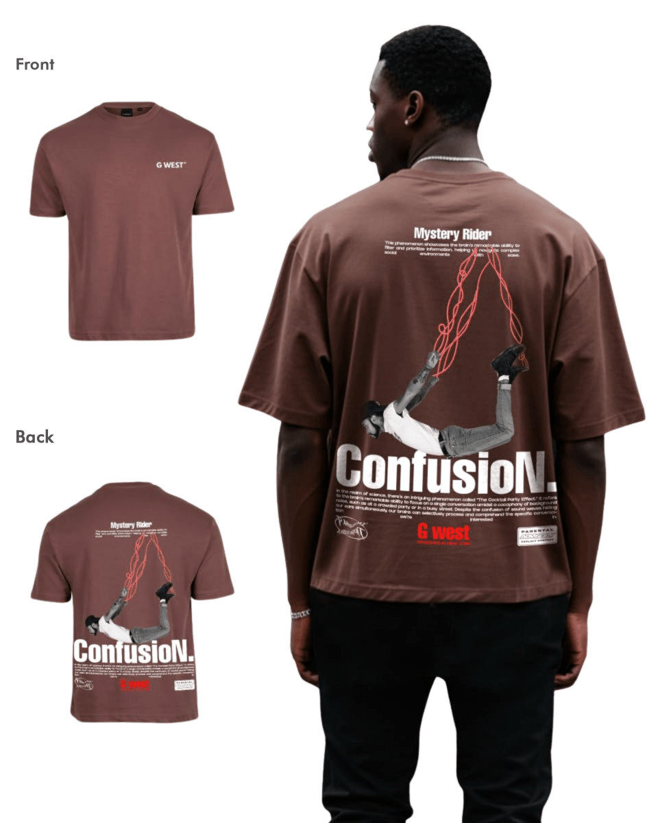 G West Mens Oversized Confusion Tee G West