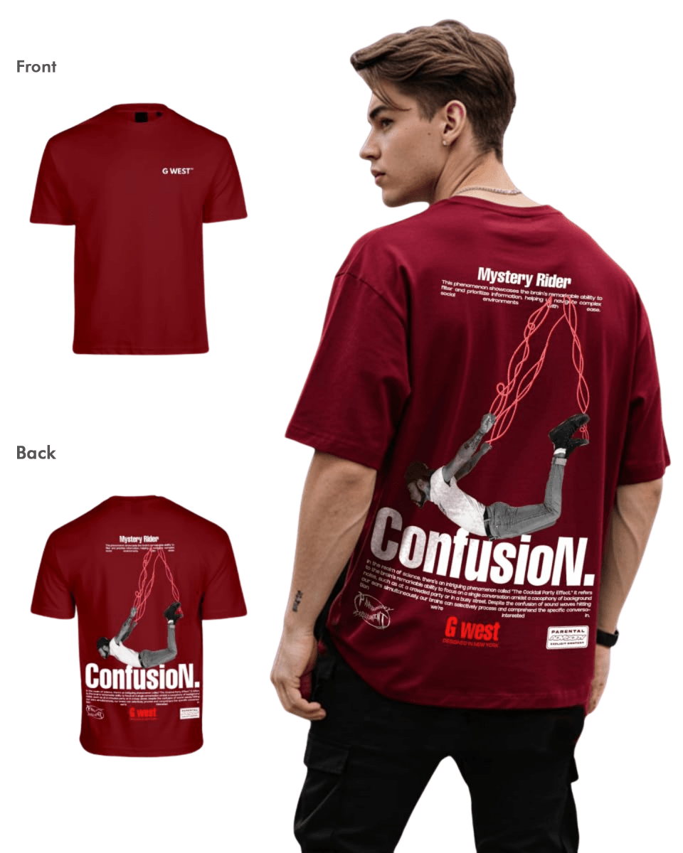 G West Mens Oversized Confusion Tee G West