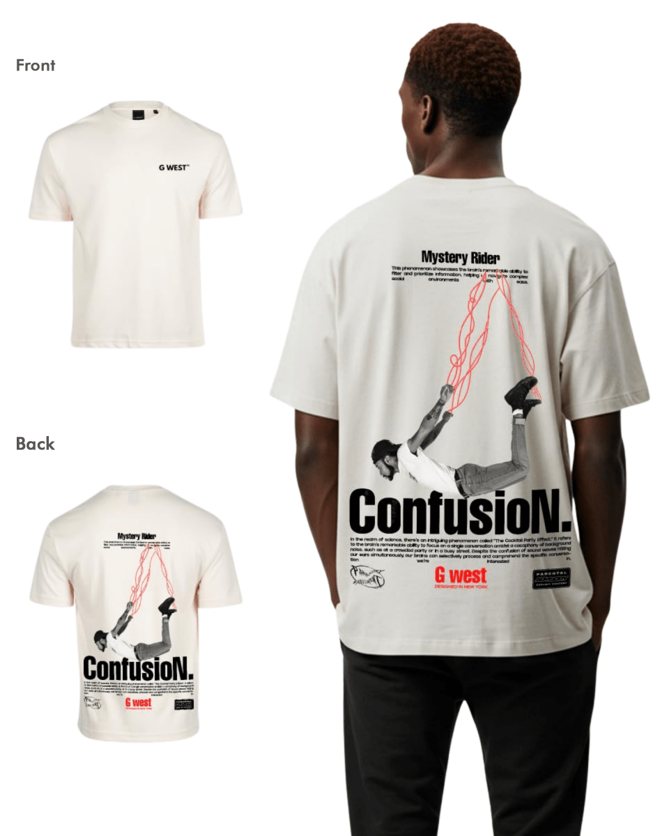 G West Mens Oversized Confusion Tee G West