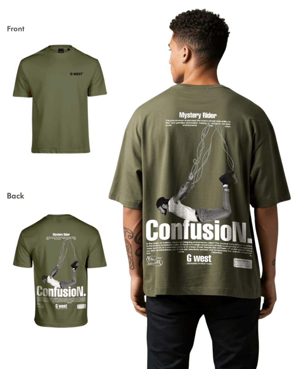 G West Mens Oversized Confusion Tee G West