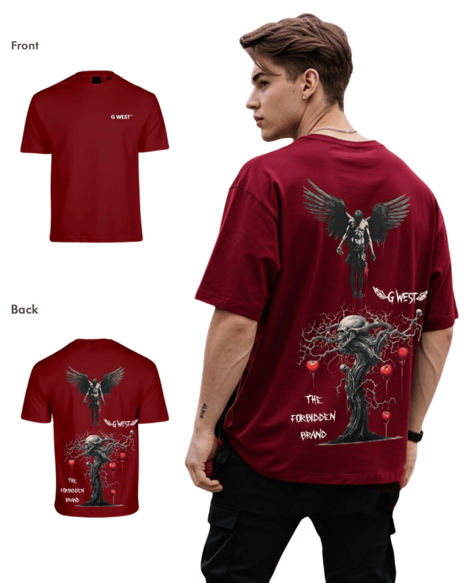 G West Mens Oversized Forbidden Brand Tee G West