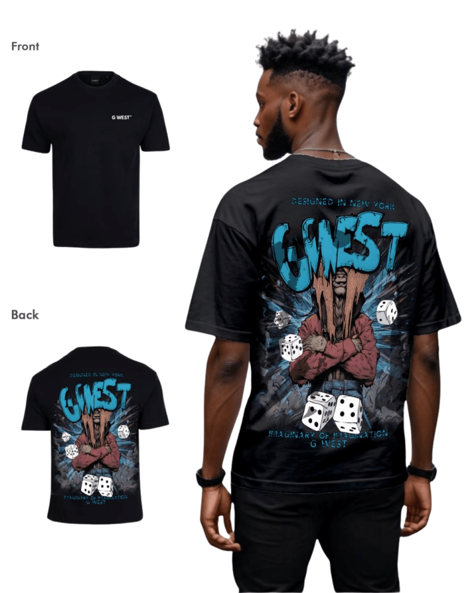 G West Mens Oversized Imagine Of Imagination Tee G West