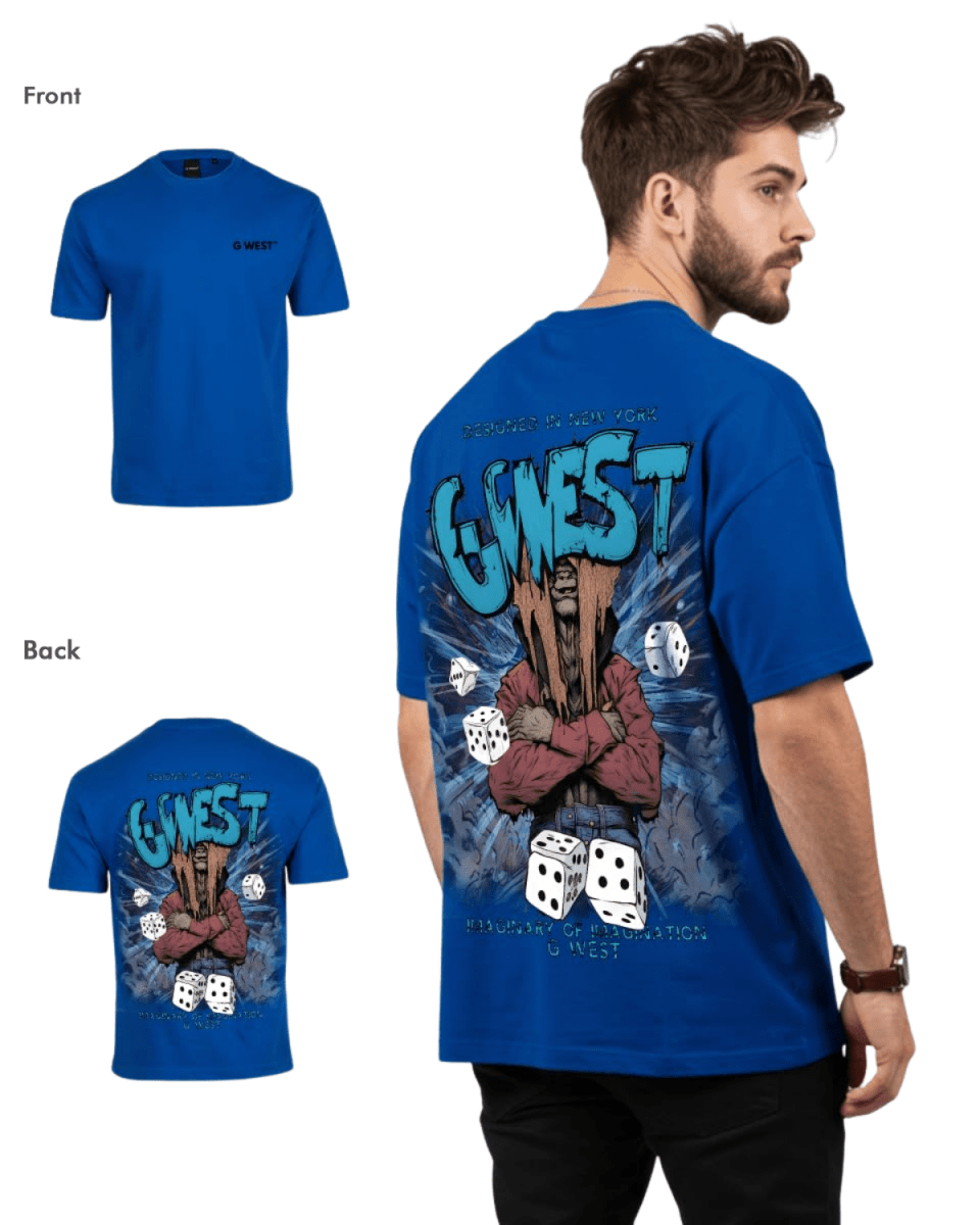 G West Mens Oversized Imagine Of Imagination Tee G West