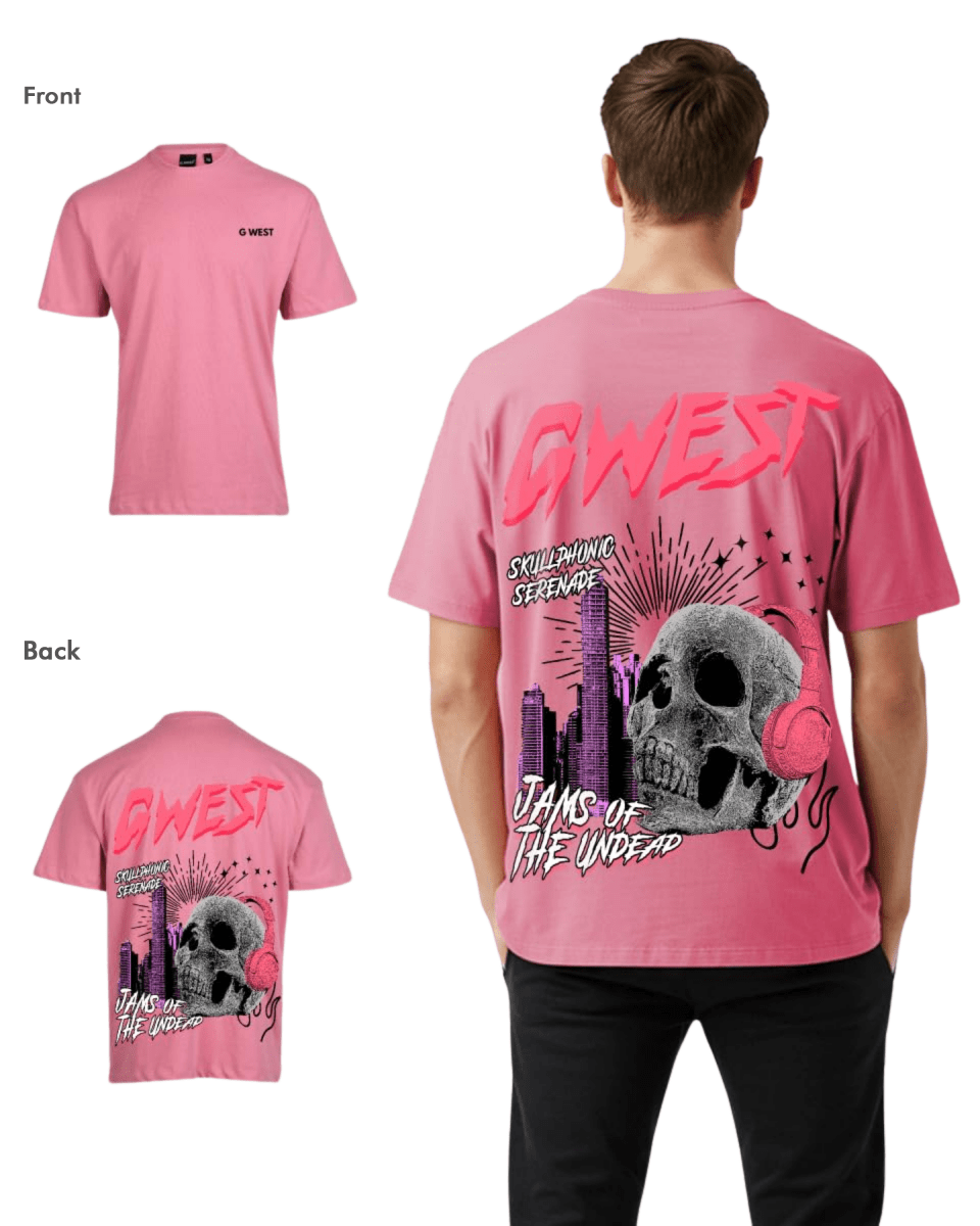 G West Mens Oversized Jams Of The Undead Tee G West