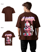 G West Mens Oversized Melting Ice Cream Tee G West