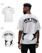 G West Mens Oversized New York Arch Logo Tee Gwdtfl9053 - 2 Colors G West