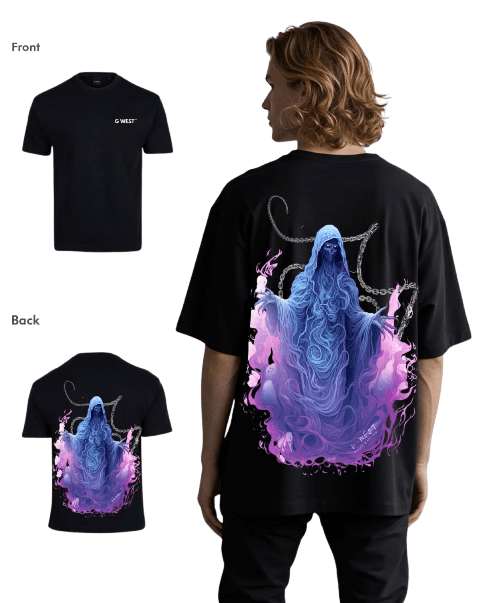 G West Mens Oversized Purple Reaper Tee G West