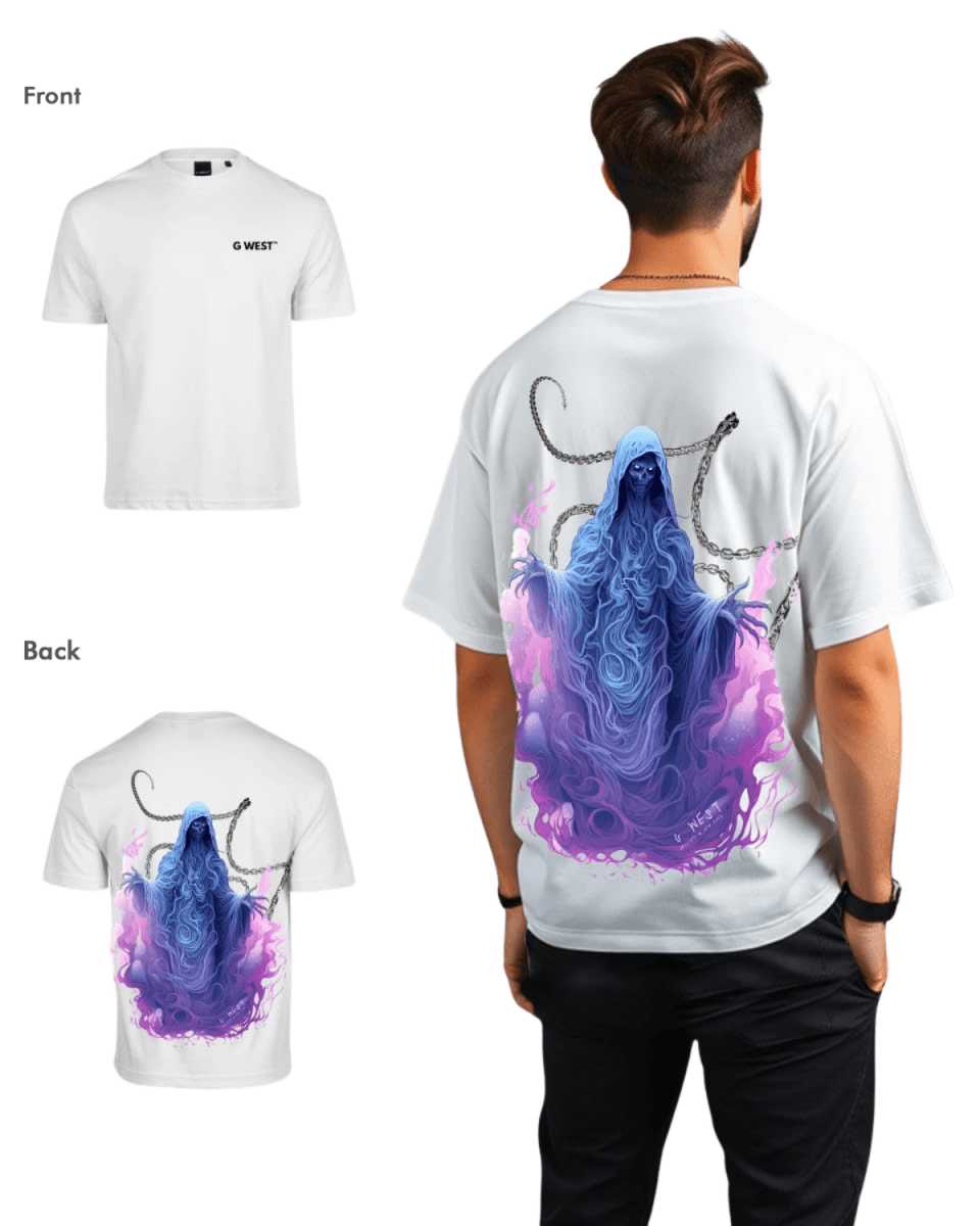 G West Mens Oversized Purple Reaper Tee G West