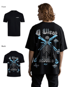 G West Mens Oversized Skull Tee G West
