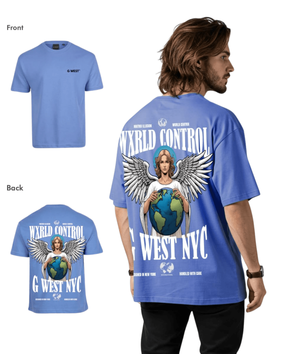 G West Mens Oversized World Tee T-Shirt G West