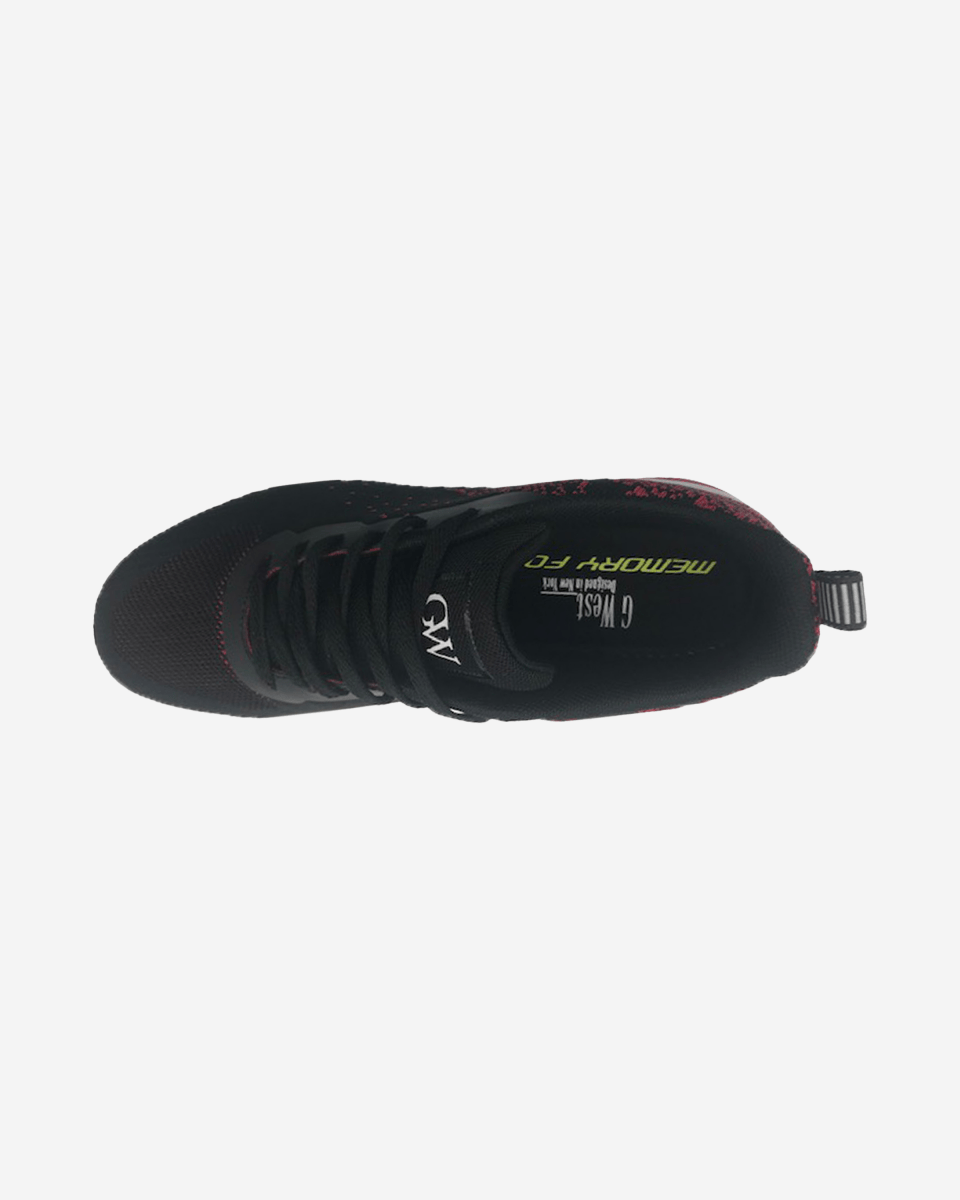 G WEST MENS SPLATTER LACE UP RUNNING SHOES G West