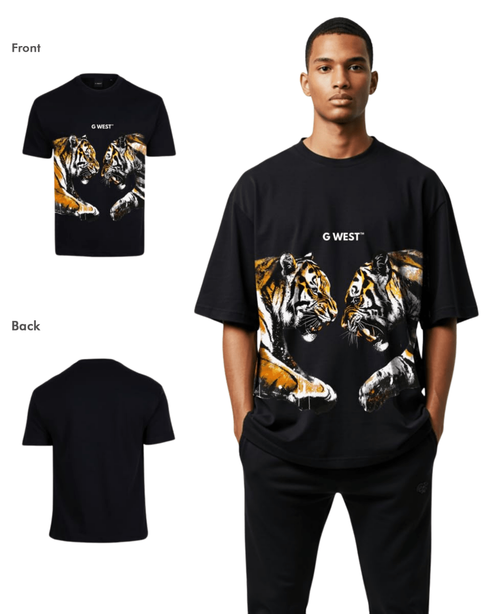 G West Mens Wild Things Oversized Tee G West