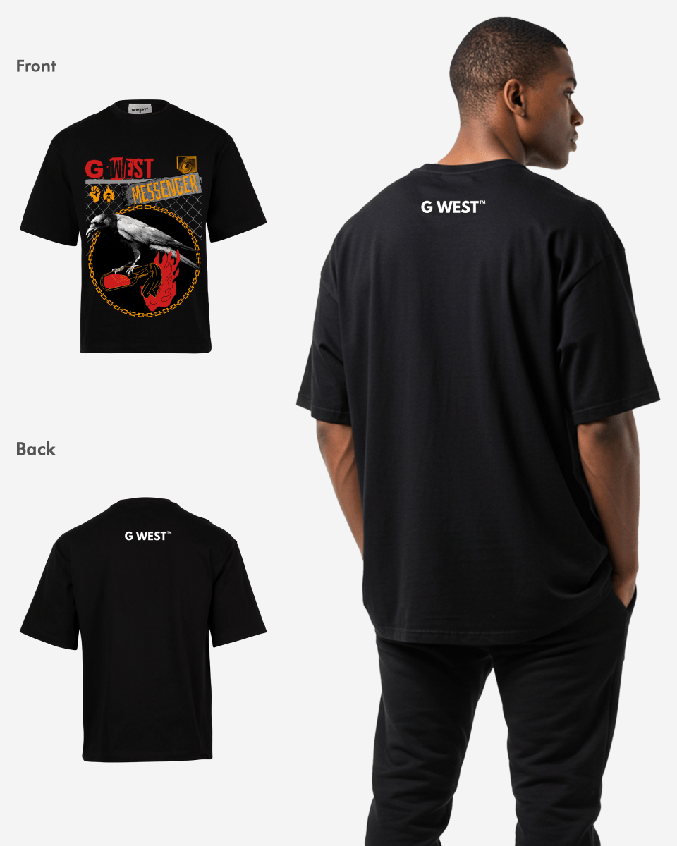 G WEST MESSENGER OVERSIZED T-Shirt Mens G West