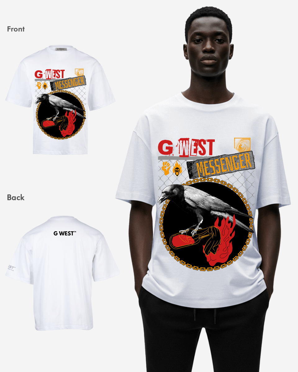 G WEST MESSENGER OVERSIZED T-Shirt Mens G West