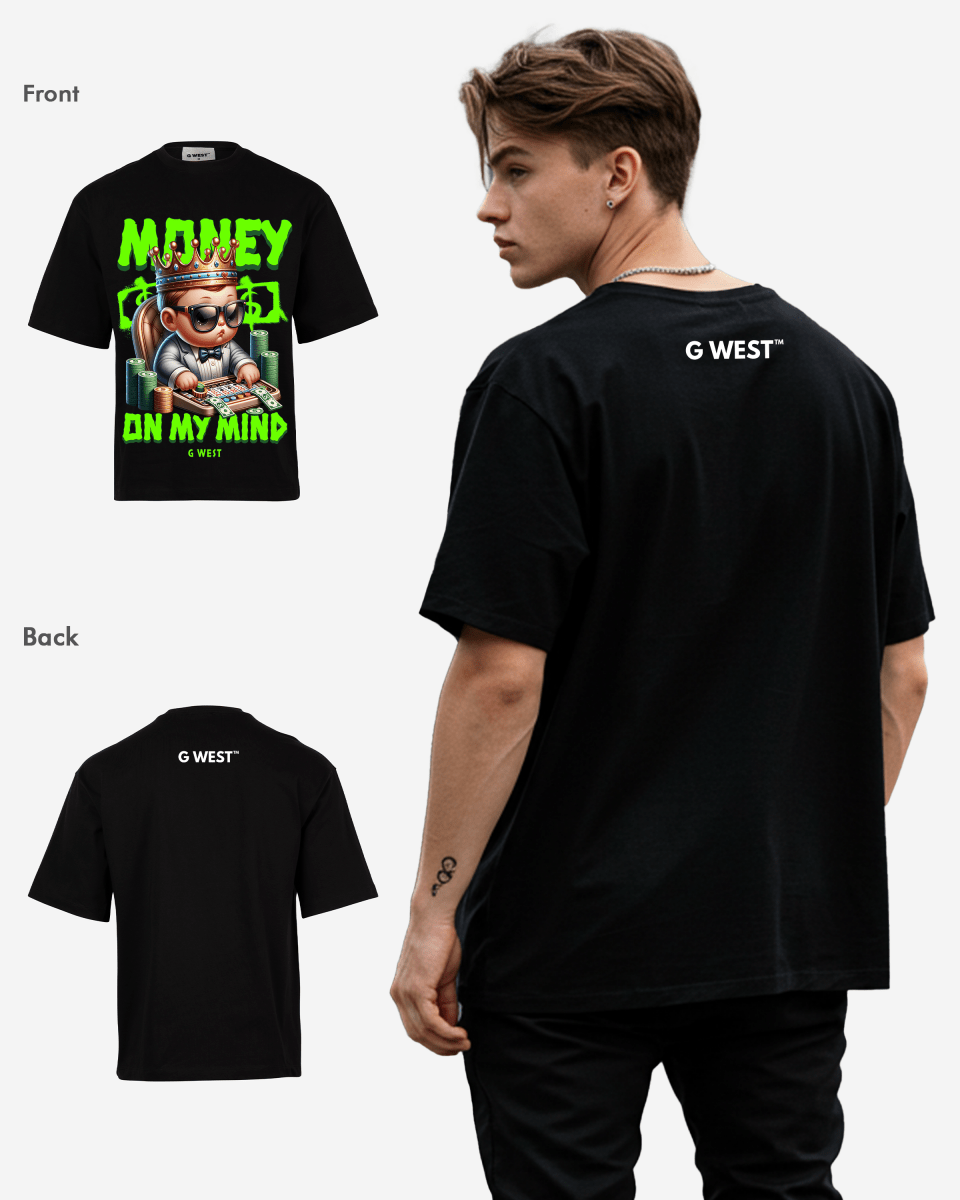 G WEST MONEY ON MY MIND OVERSIZED T-Shirt Mens G West