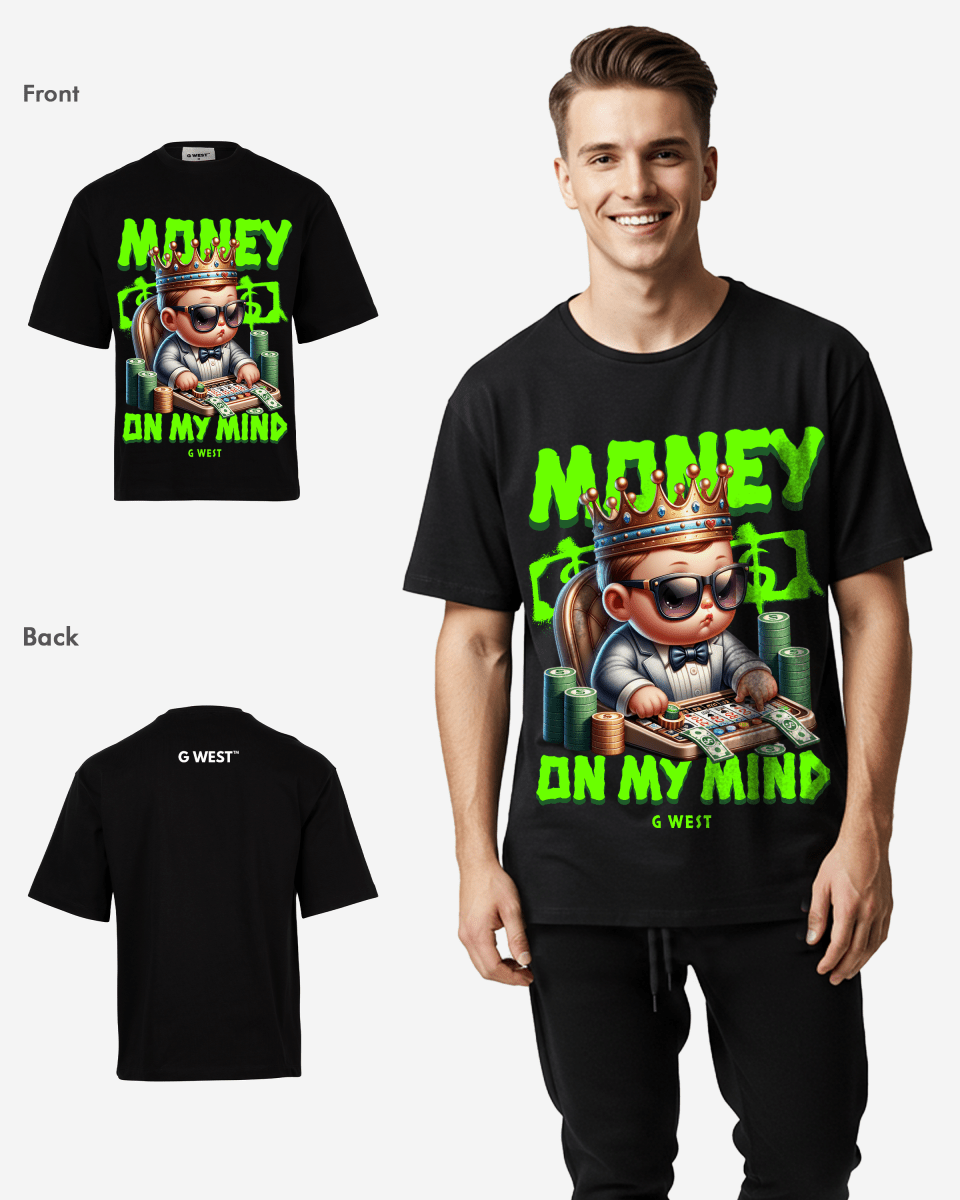 G WEST MONEY ON MY MIND OVERSIZED T-Shirt Mens G West