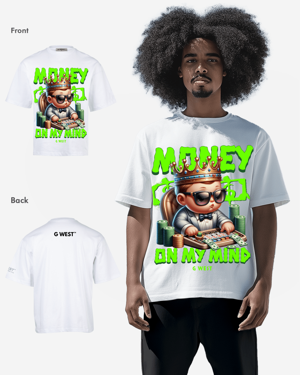 G WEST MONEY ON MY MIND OVERSIZED T-Shirt Mens G West