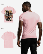 G West Mens Multicolor Skull Tee G West