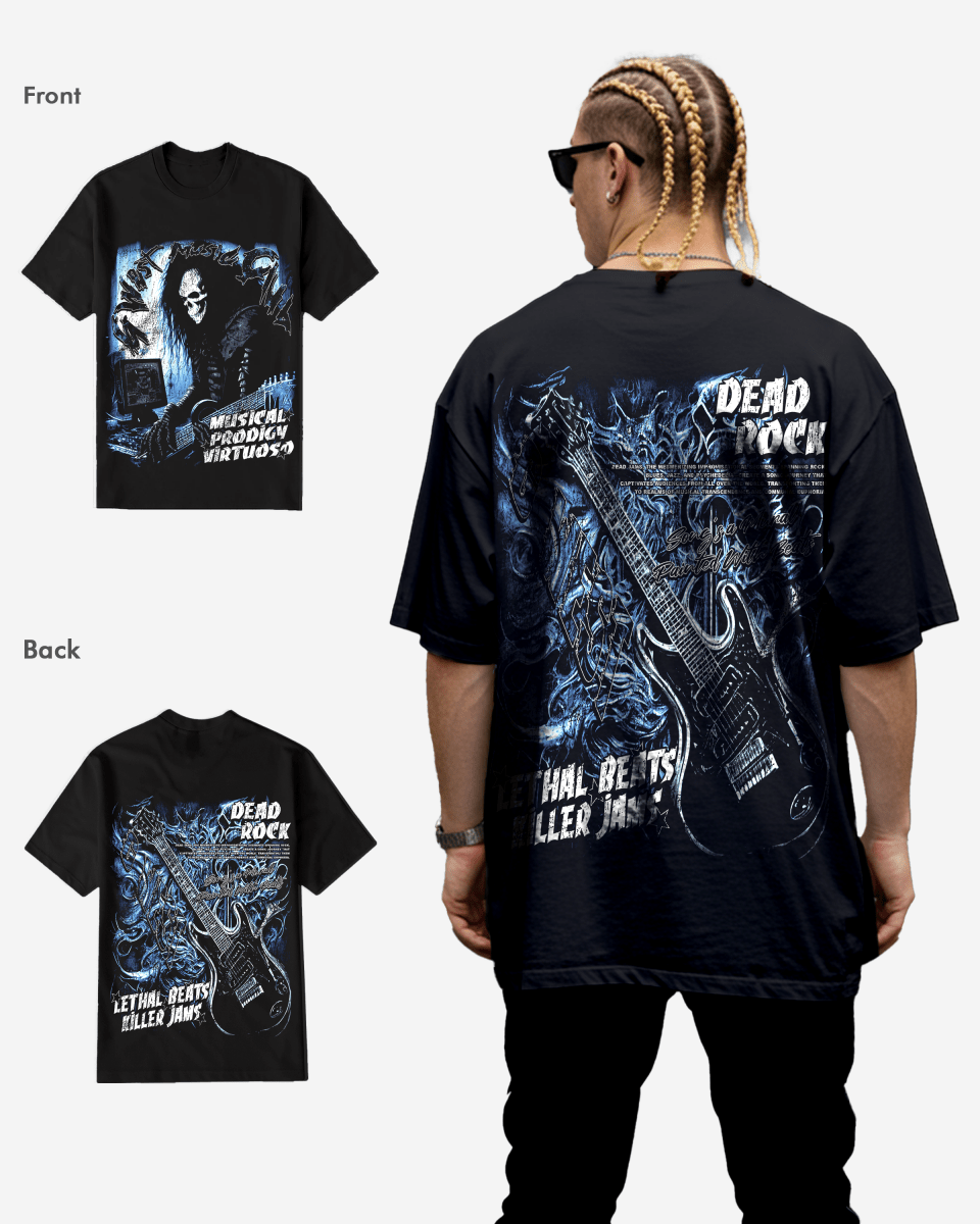 G West Musical Prodigy Virtuoso Black T-Shirt Big and Tall Mens G West