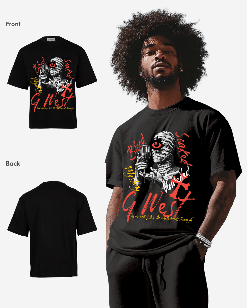 G West Mystery Unveiled Oversized T-Shirt Mens G West