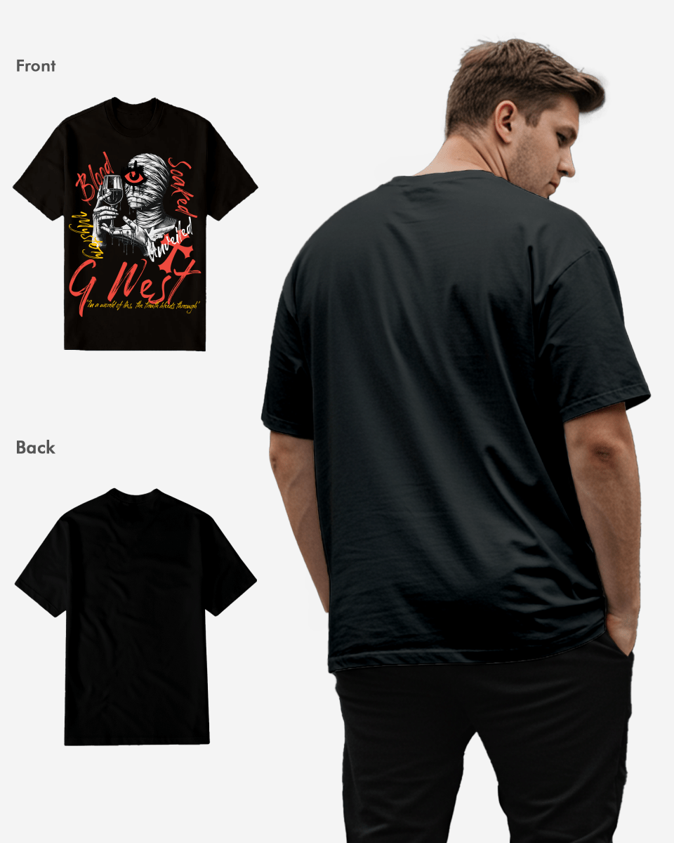 G West Mystery Unveiled T-Shirt Big and Tall Mens G West