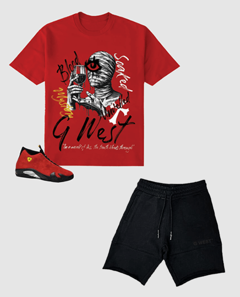G West Mystery Unveiled Tee & Short Set G West