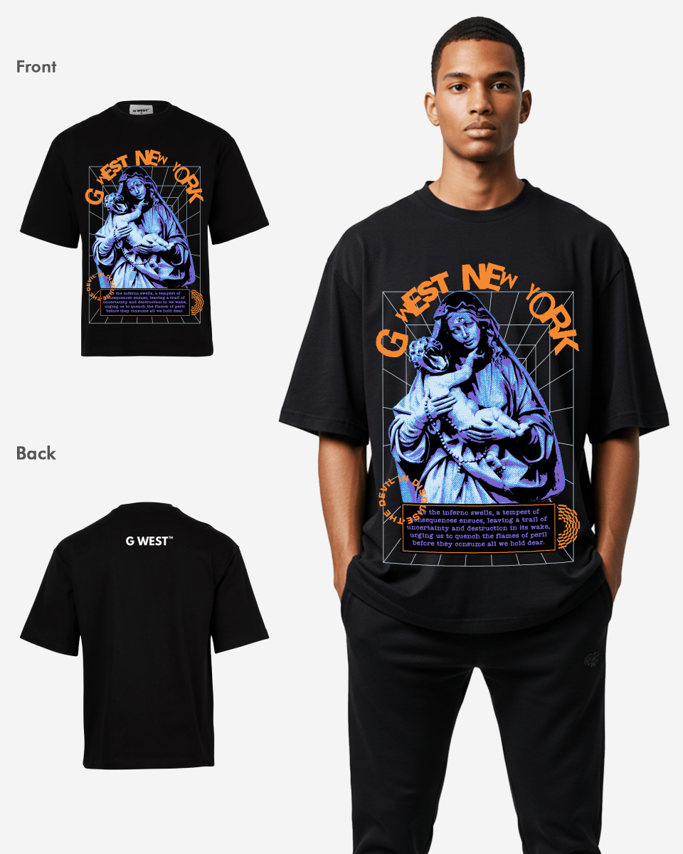 G WEST NEW YORK OVERSIZED T-Shirt Mens G West