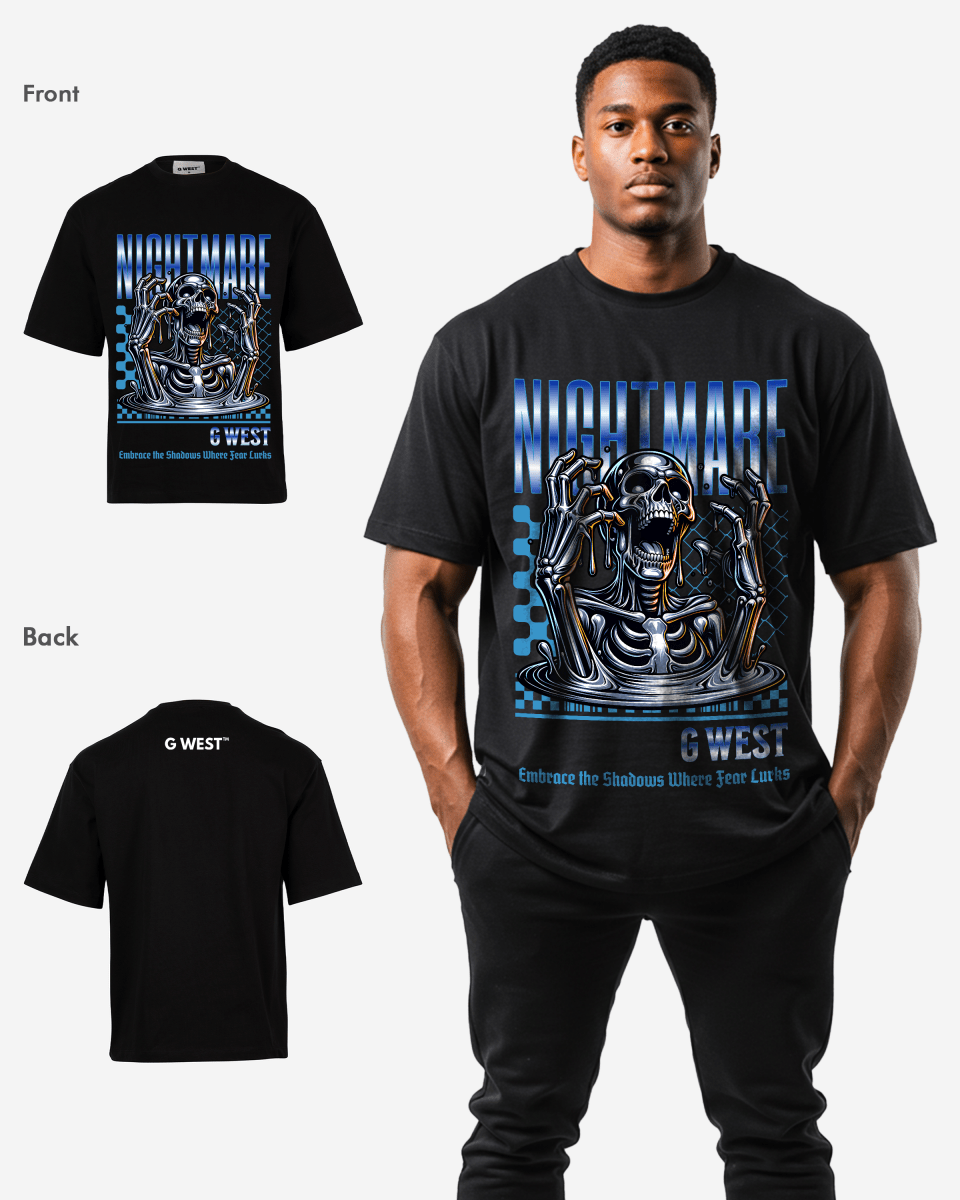 G WEST NIGHMARE OVERSIZED T-Shirt Mens G West