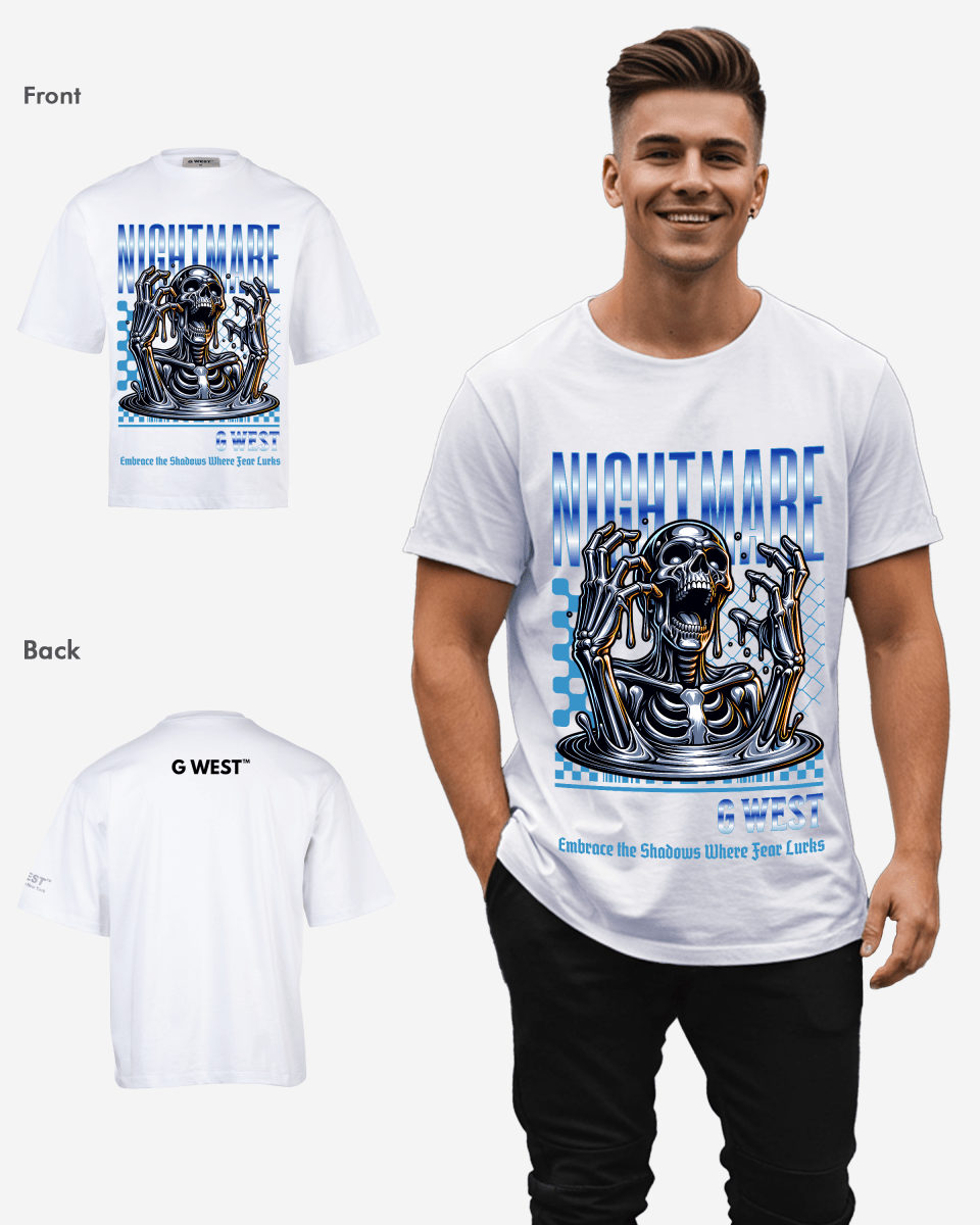 G WEST NIGHMARE OVERSIZED T-Shirt Mens G West