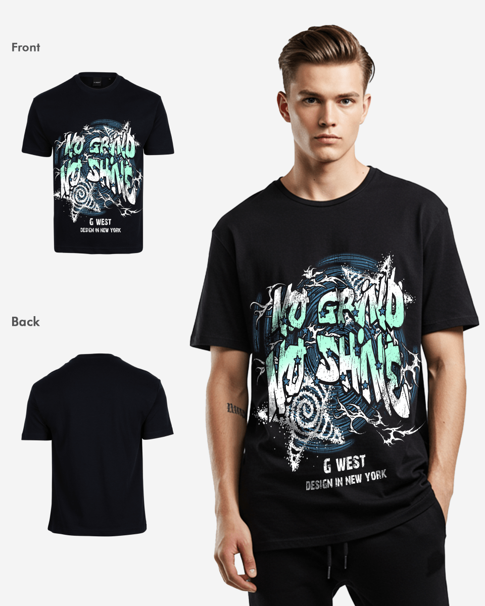 G West Mens No Grind No Shine Oversized Tee G West