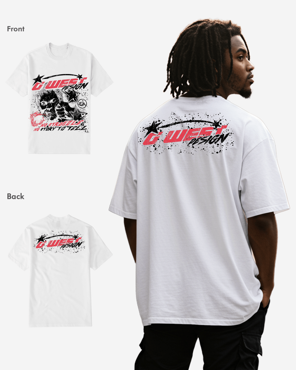 G West No Struggle No Story T-Shirt Big and Tall Mens G West