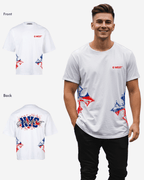 G West Nyc Blood Arch LogoÂ Oversized T-Shirts G West