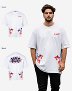 G West Nyc Blood Arch Logo T-Shirts Big and Tall G West