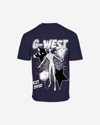 G West Mens Olympic Dazzling Dynamo Life Style Oversized Tee G West