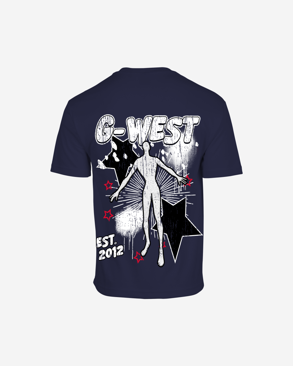 G West Mens Olympic Dazzling Dynamo Life Style Oversized Tee G West
