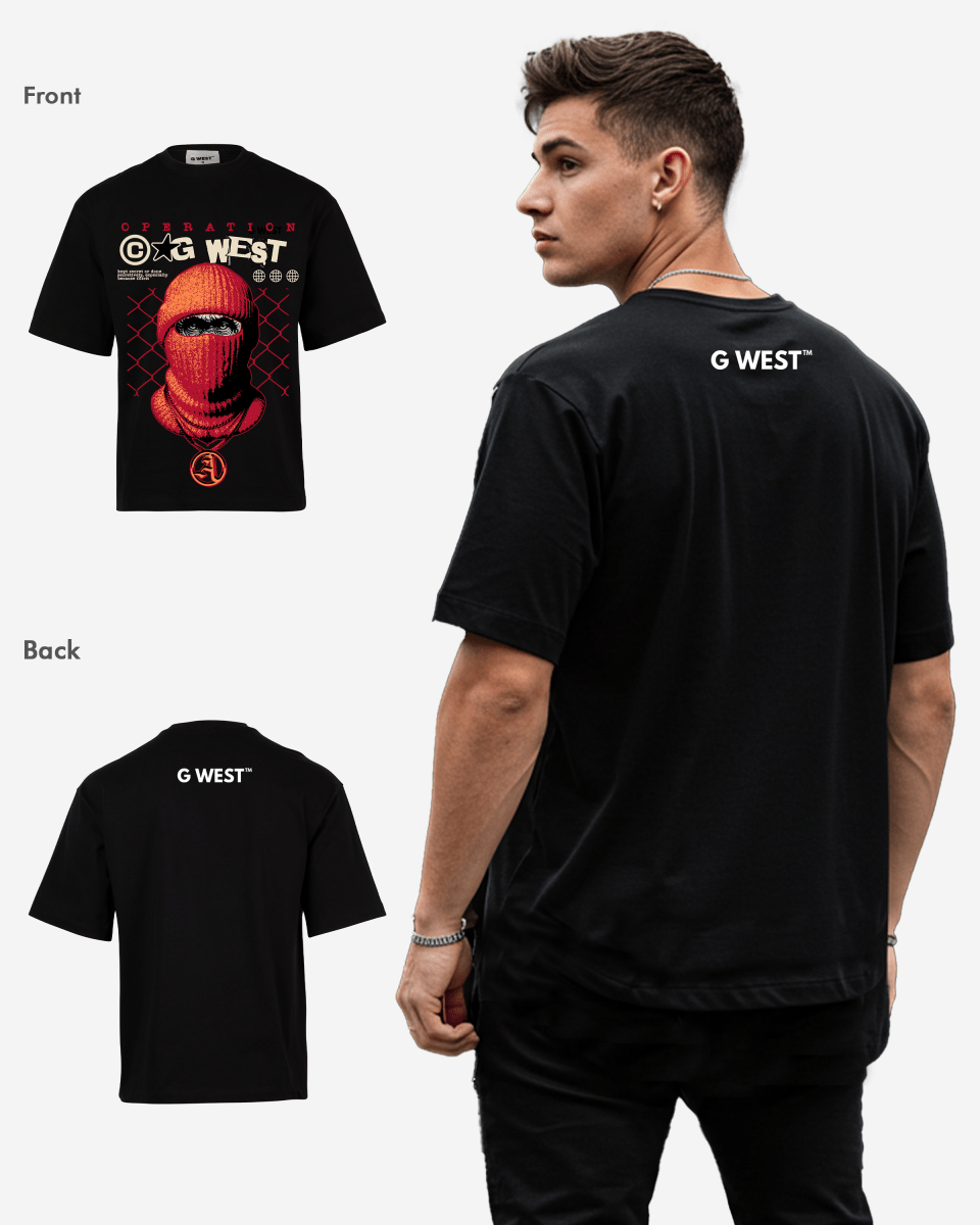 G WEST OPERATION OVERSIZED T-Shirt Mens G West