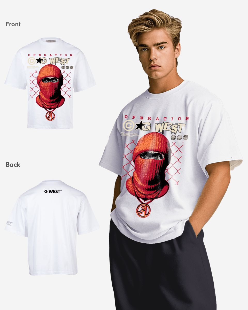 G WEST OPERATION OVERSIZED T-Shirt Mens G West