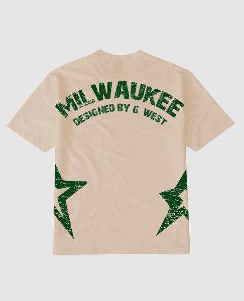 G West Mens Oversized Milwaukee T-Shirt G West