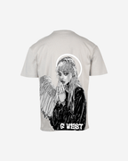 G West Mens Oversized Angel Girl Tee G West