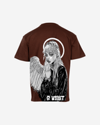 G West Mens Oversized Angel Girl Tee G West