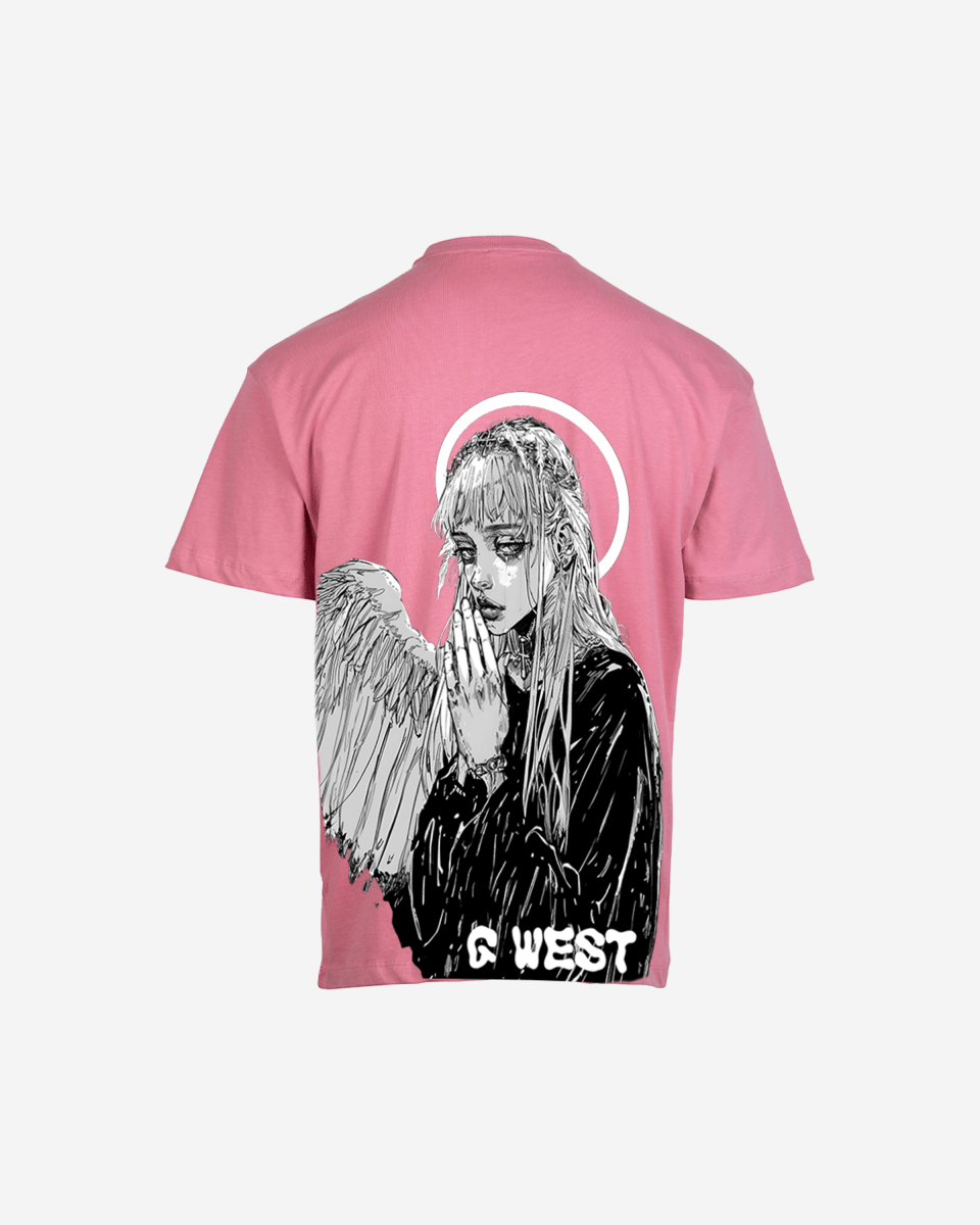 G West Mens Oversized Angel Girl Tee G West