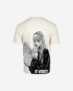 G West Mens Oversized Angel Girl Tee G West