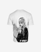 G West Mens Oversized Angel Girl Tee G West