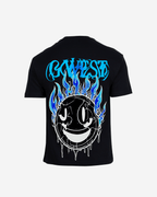 G West Mens Oversized Aqua Smile Tee G West