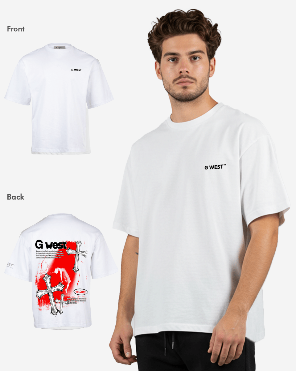 G West Mens Oversized Ascending Soul Tee G West