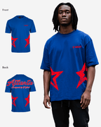 G West Oversized Atlanta Logo Royal T-Shirt Mens G West
