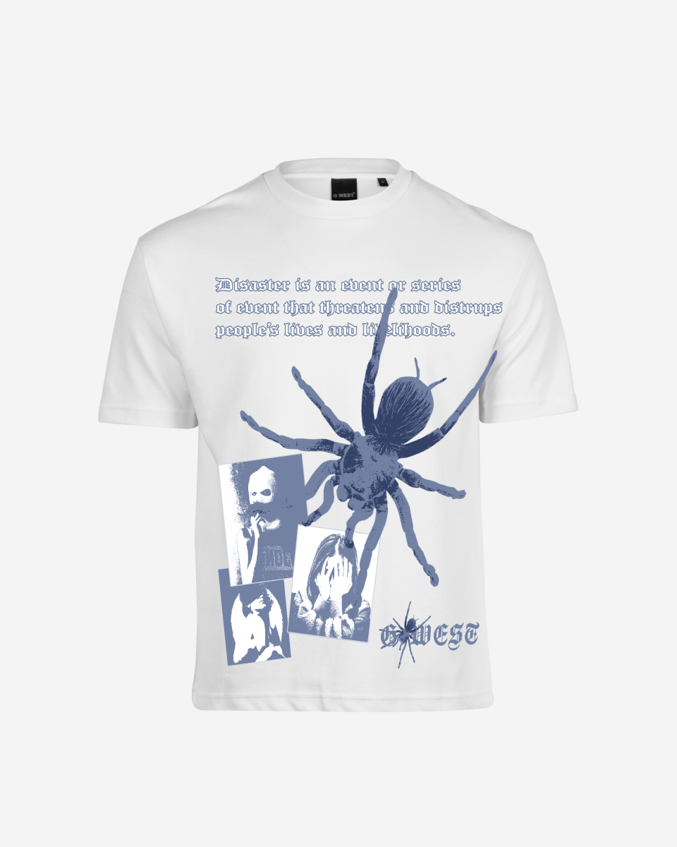 G West Mens Oversized Big Spider Life Style Tee G West