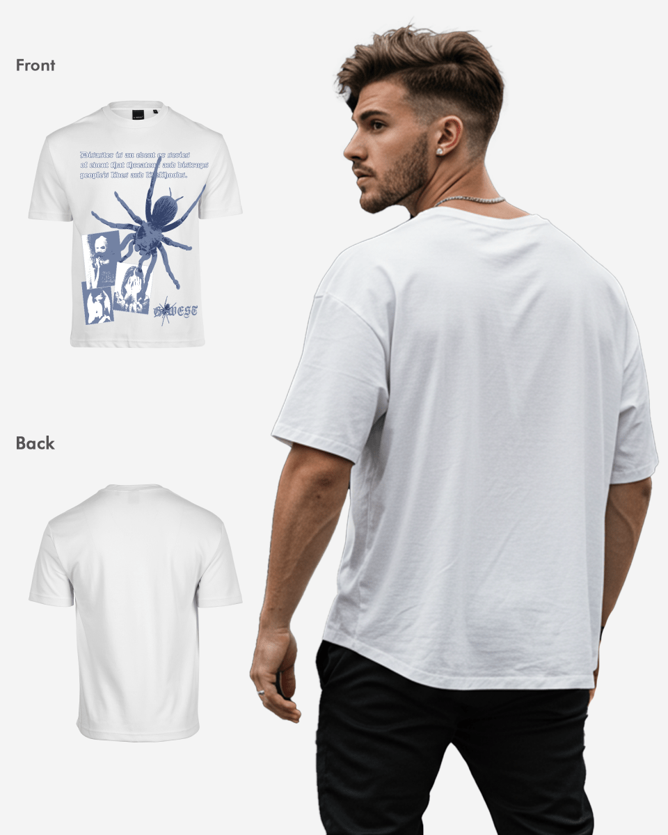 G West Mens Oversized Big Spider Life Style Tee G West
