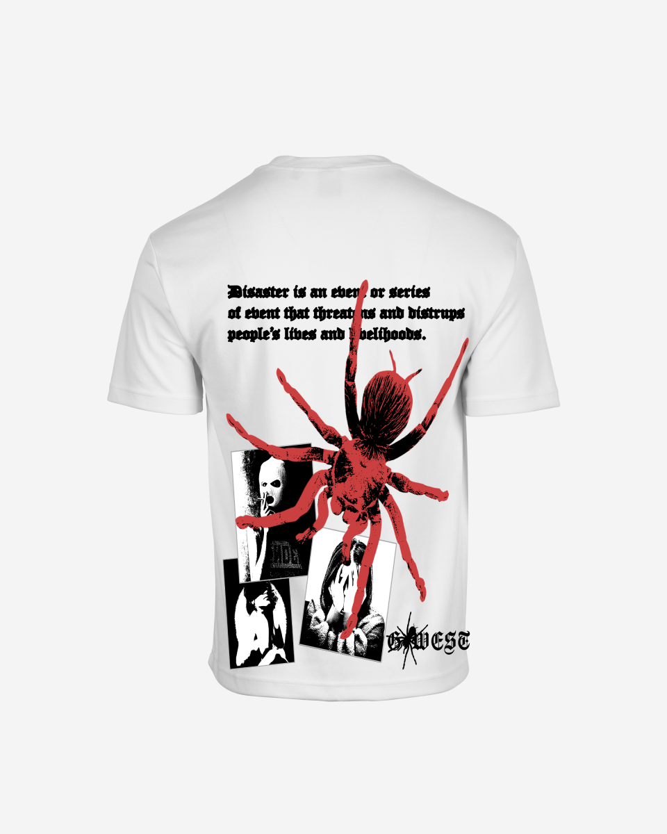 G West Mens Oversized Big Spider  T-Shirt G West