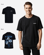 G West Mens Oversized Blue Garden Tee G West